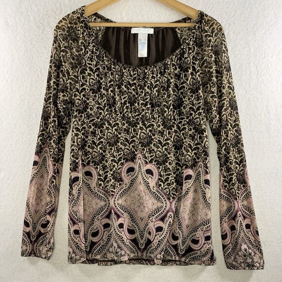 Womens Babydoll Sheer Mesh Top Sz S Whimsigoth Y2K Fairy Grunge Gypsy Boho‎ - Picture 1 of 14